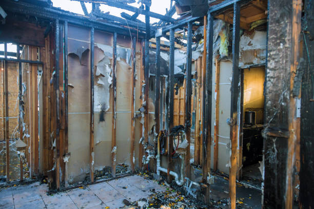 Professional Fire Damage Assessment technician working in Grapevine, TX